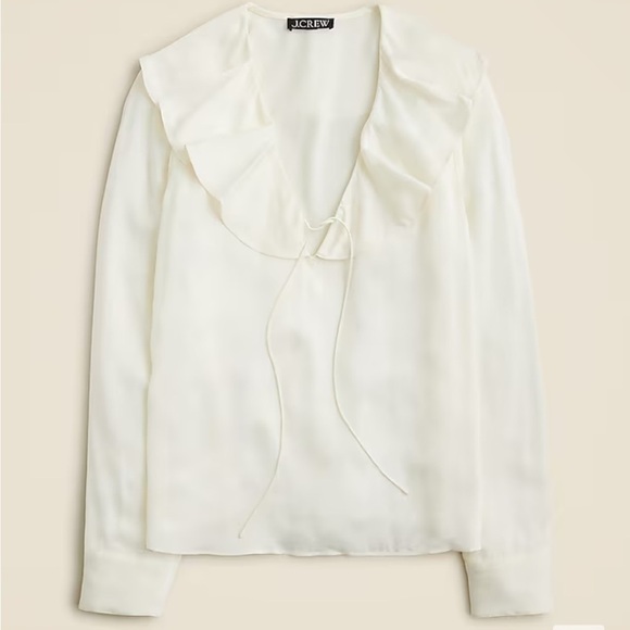 J crew Goldie top in satin - Picture 1 of 3